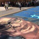 street mural of Ruth Bader Ginsburd face