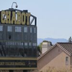 Chabot's Baseball Stadium's score board